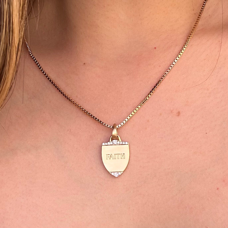 Shield of Faith Pendant Necklace