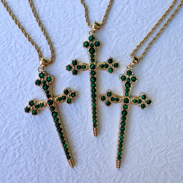 Athena Cross - Malachite