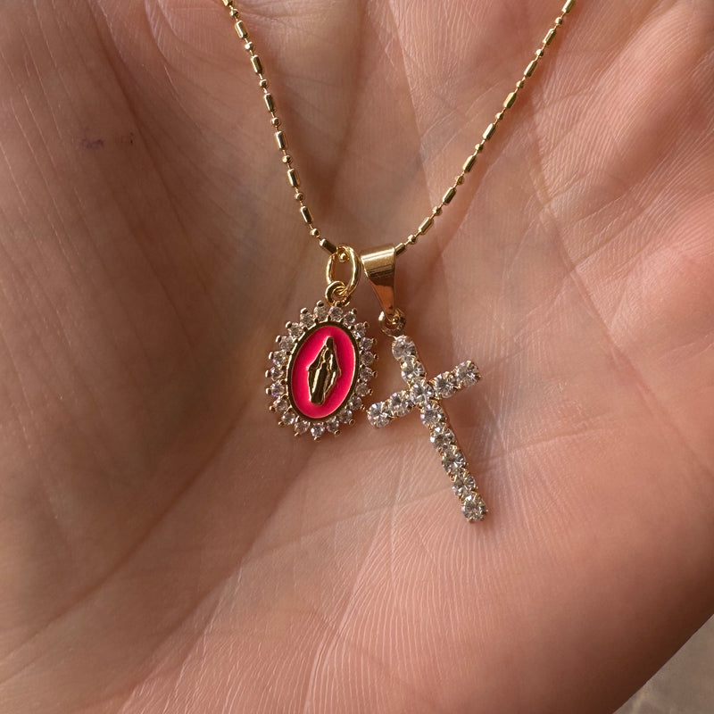 Lady Lourdes Multi-Charm Necklace