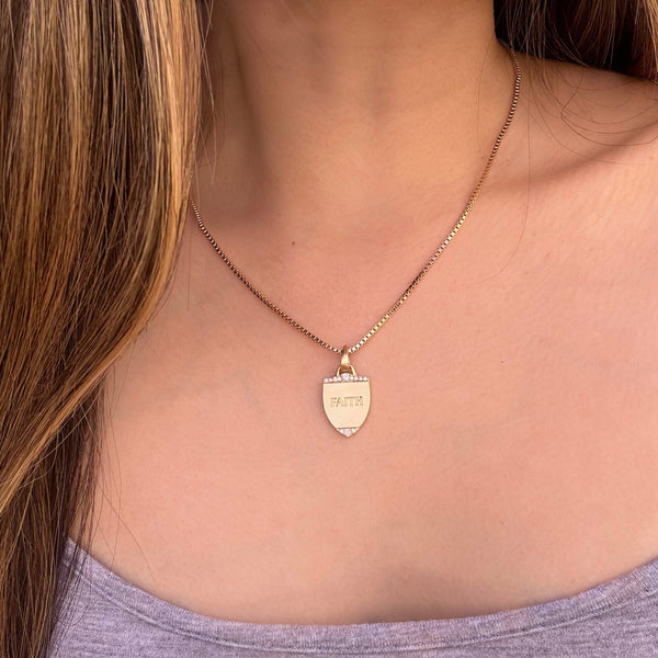 Shield of Faith Pendant Necklace