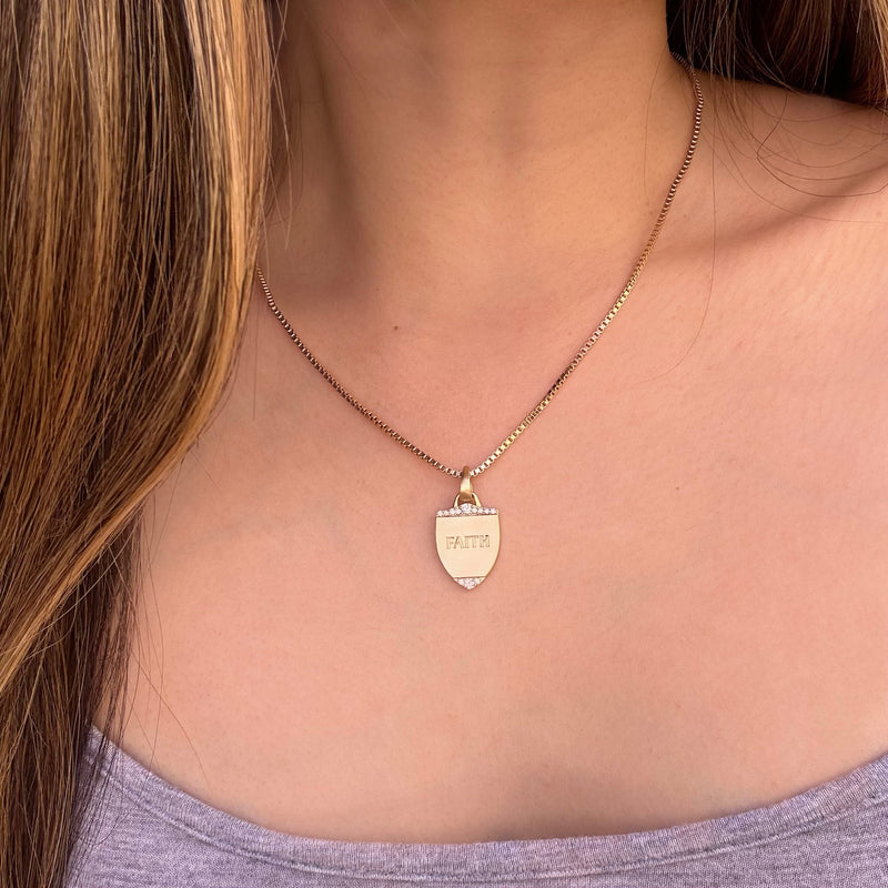 Shield of Faith Pendant Necklace
