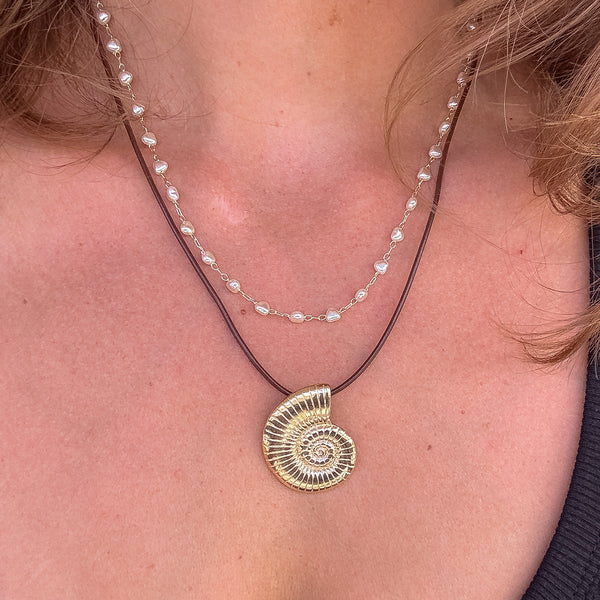 Islander Adjustable Leather Necklace