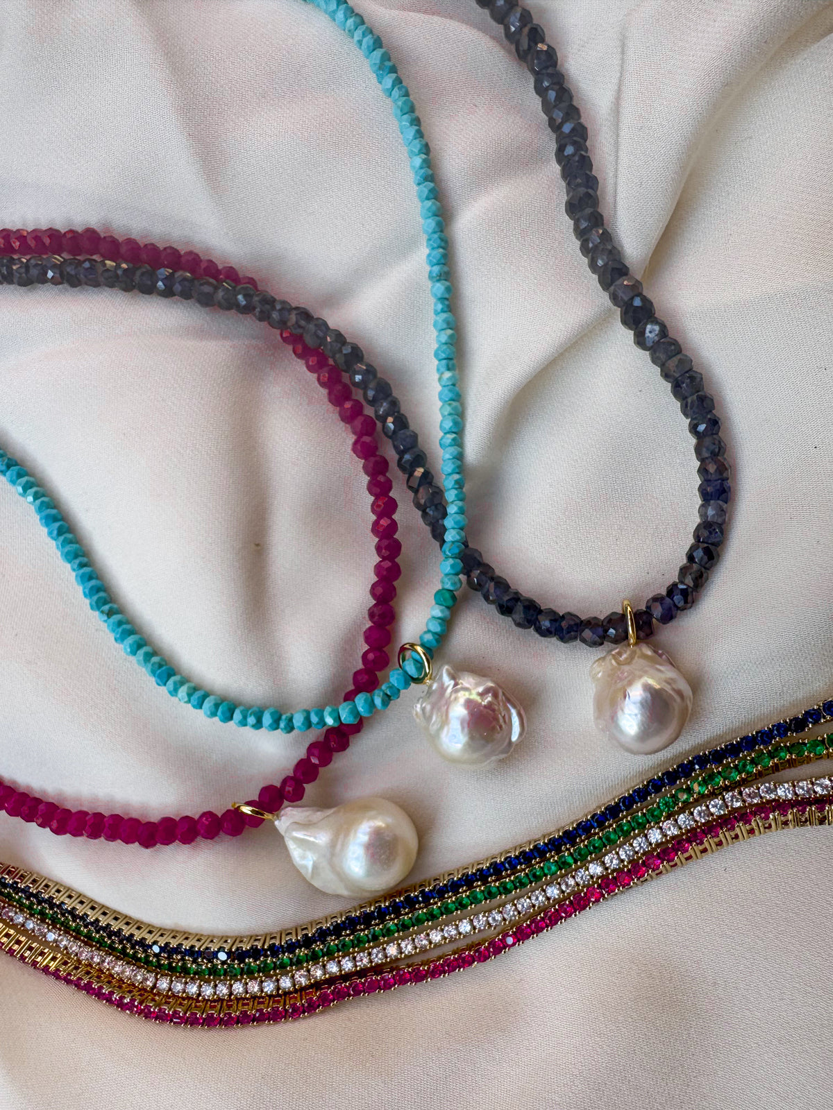 She's A Gem Tennis Bracelet - TURQUOISE