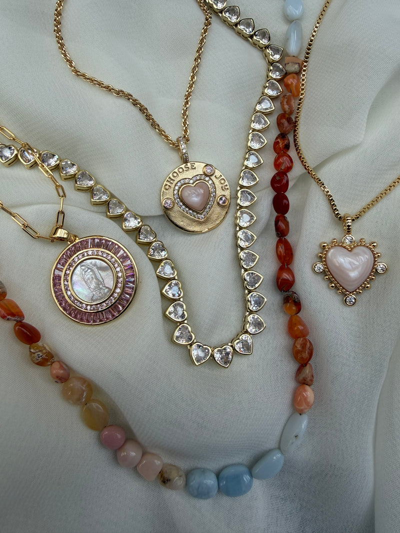 Heavenly Heart Tennis Necklace – Joy Dravecky