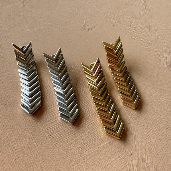 Lani Chevron Earring - Gold