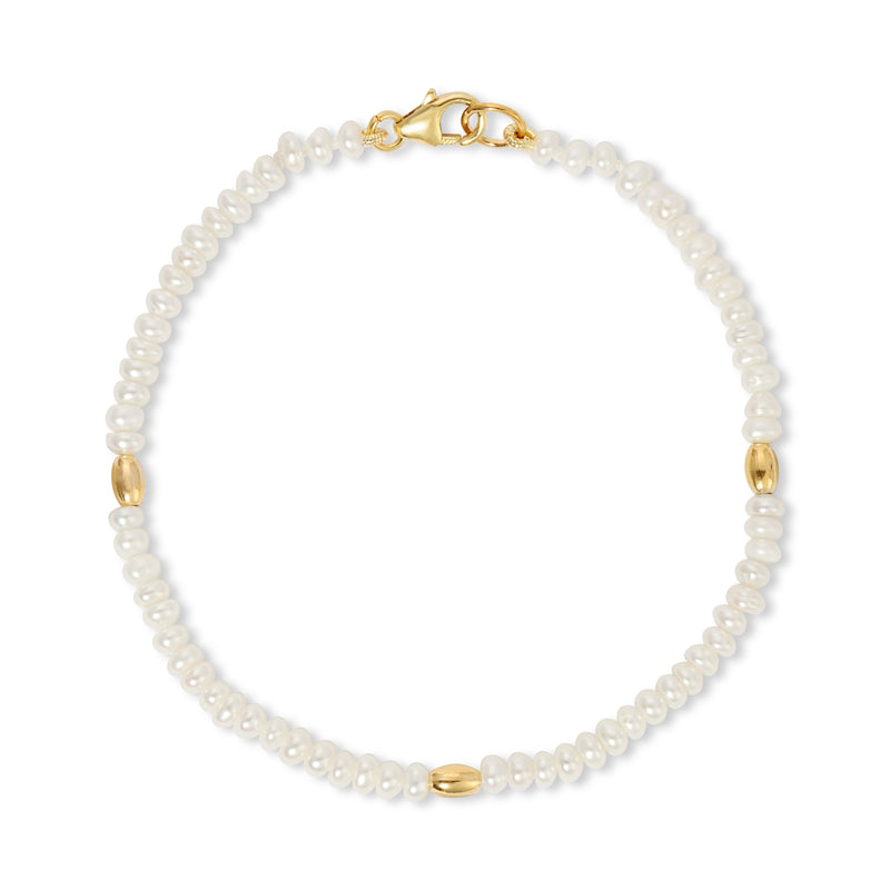 Bali Beaded Bracelet - Pearl