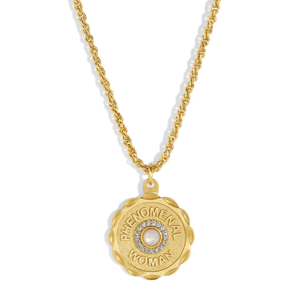 Phenomenal Woman Necklace - Pearl
