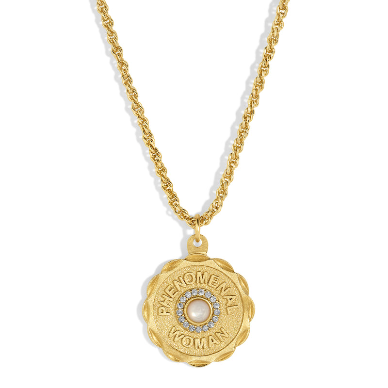 Phenomenal Woman Necklace - Pearl