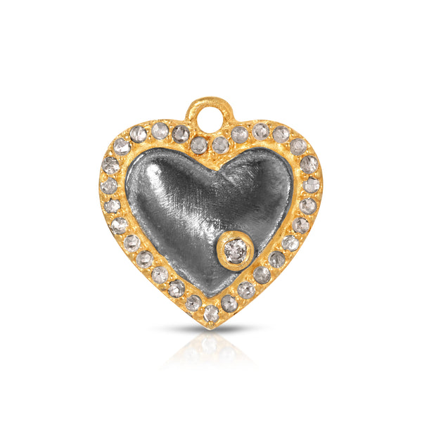 Black Friday Exclusive - Demi-fine diamond heart CHARM