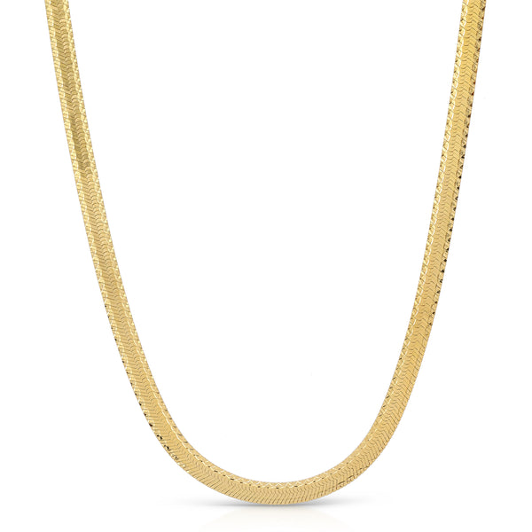 Vintage Italian Herringbone Necklace