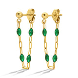 Viking Enamel Earring