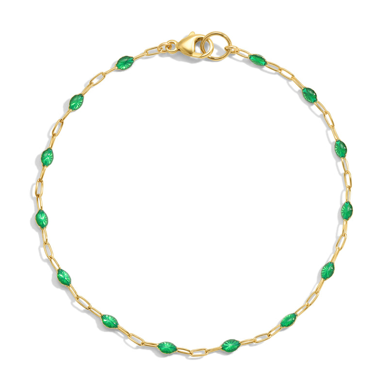 Viking Enamel Bracelet - EMERALD