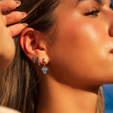 Joy Dravecky Francesca Stone Hoop in Lapis