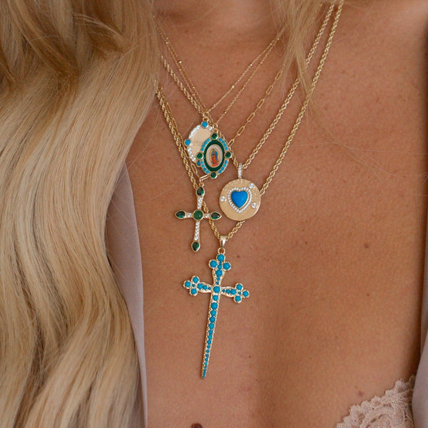 Athena Cross - Turquoise