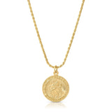 Gold Filled Saint Christopher Charm Necklace