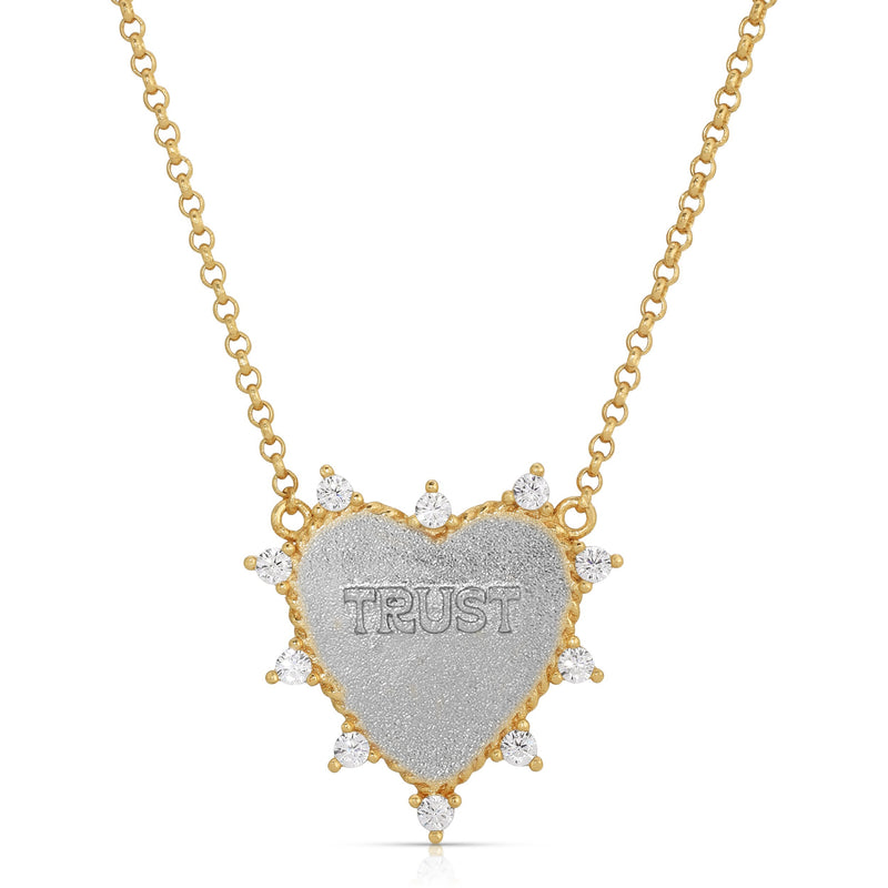 Heart of Trust Necklace - Gold/silver