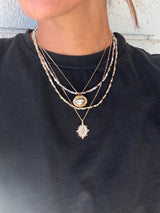 Bamboo Pave Necklace