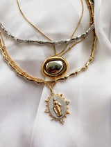 Bamboo Pave Necklace