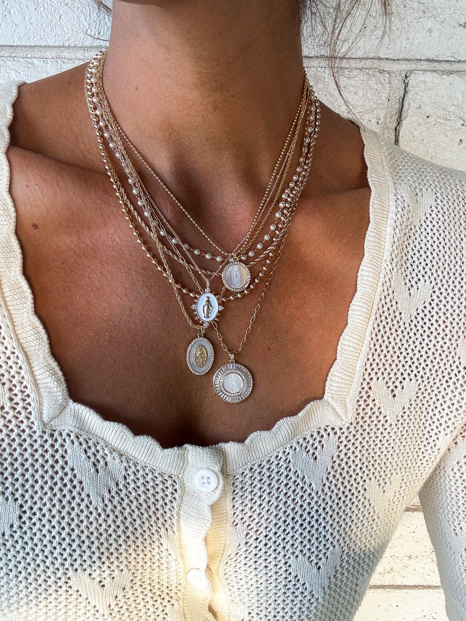 Petite Mother Mary Necklace – Joy Dravecky