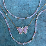 Bali Beaded Choker - Pink Opal