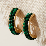 Power Midi Hoop- Malachite