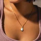 Luster Pendant Necklace - Opal