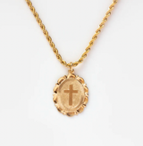 Gold Filled Scalloped Cross