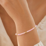 Bali Beaded Bracelet - Pink Opal