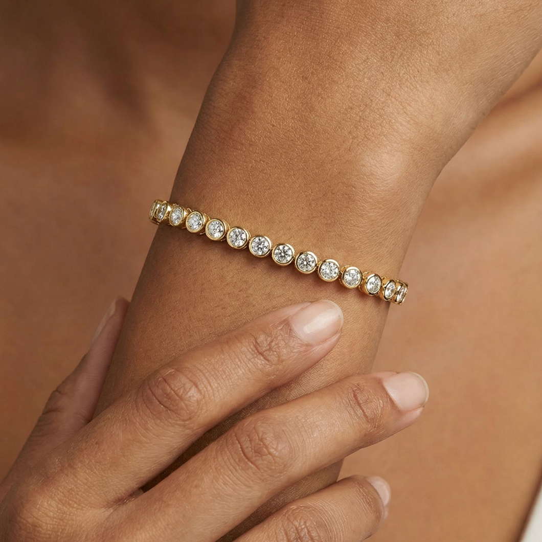 Kate Gold Tennis Bracelet