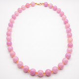 Rainbow Sherbet Gemstone Necklace - Lavender and Peach