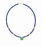 Bezel Stone Necklace in Lapis
