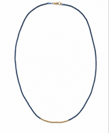 Aurelia Gilded necklace with faceted zircon and gold-filled center beads