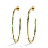 She's A Gem Hoop - EMERALD