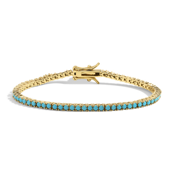 She's a Gem Tennis Bracelet - Turquoise