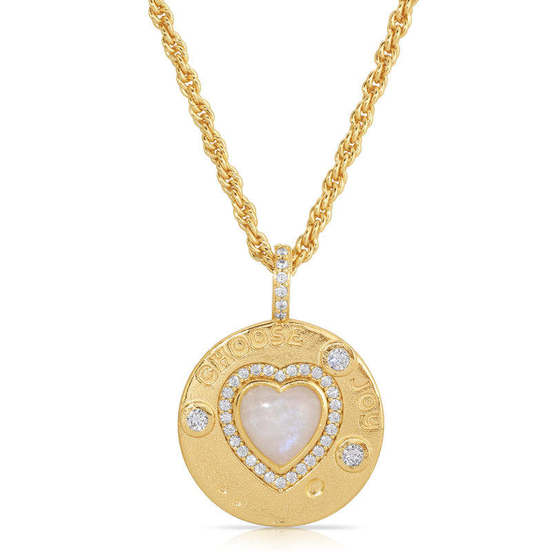 Joyful Heart Necklace - Moonstone
