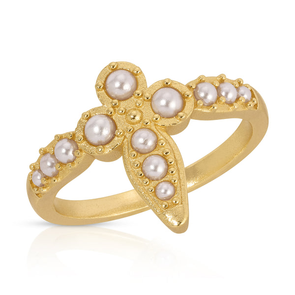 Baby Athena Ring- Pearl