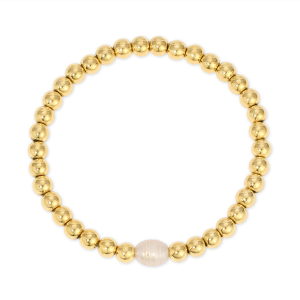 Pearl Beaded Stretch Bracelet