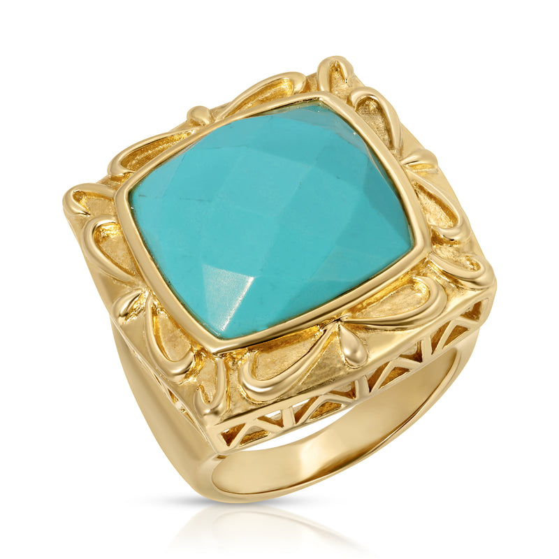 CYBER MONDAY EXCLUSIVE - OOAK VINTAGE RING - Turquoise Signet