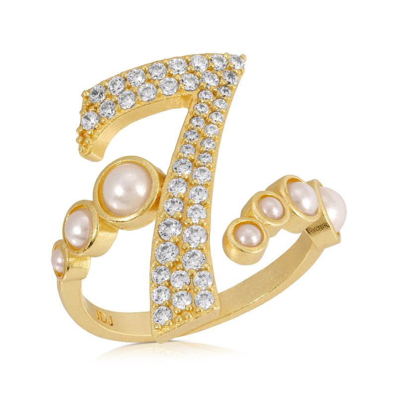 CYBER MONDAY EXCLUSIVE - LUCKY #7 Adjustable Ring - Pearl