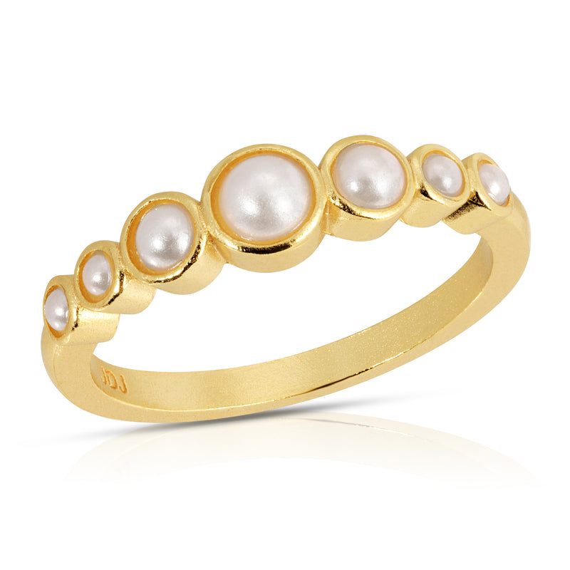 Lucky Stone Ring In Pearl