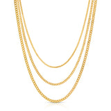 Rayna Cuban Link Trio Necklace