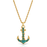 Anchor Necklace - Turquoise