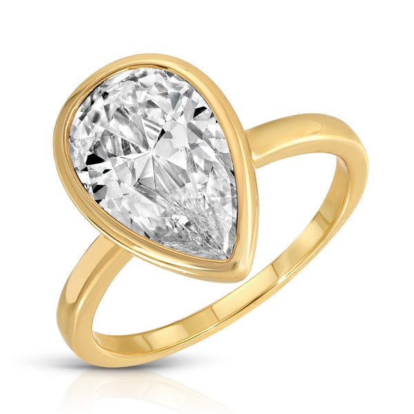 PEAR SOLITAIRE RING