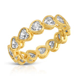 End of Year Sale - Bezel Heart Ring