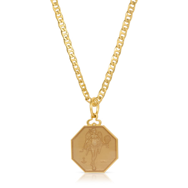 Fortuna Pendant Necklace - Nude