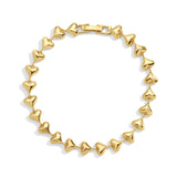 Mariah Heart Bracelet - Gold