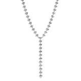 Mariah Heart Lariat - Silver