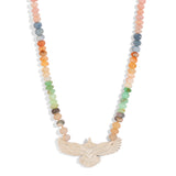Rise & Reign Eagle Necklace -White Turquoise