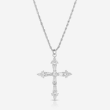 Queen's Cross Necklace - Silver