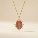 Lady Lourdes Pendant - Pink Rose